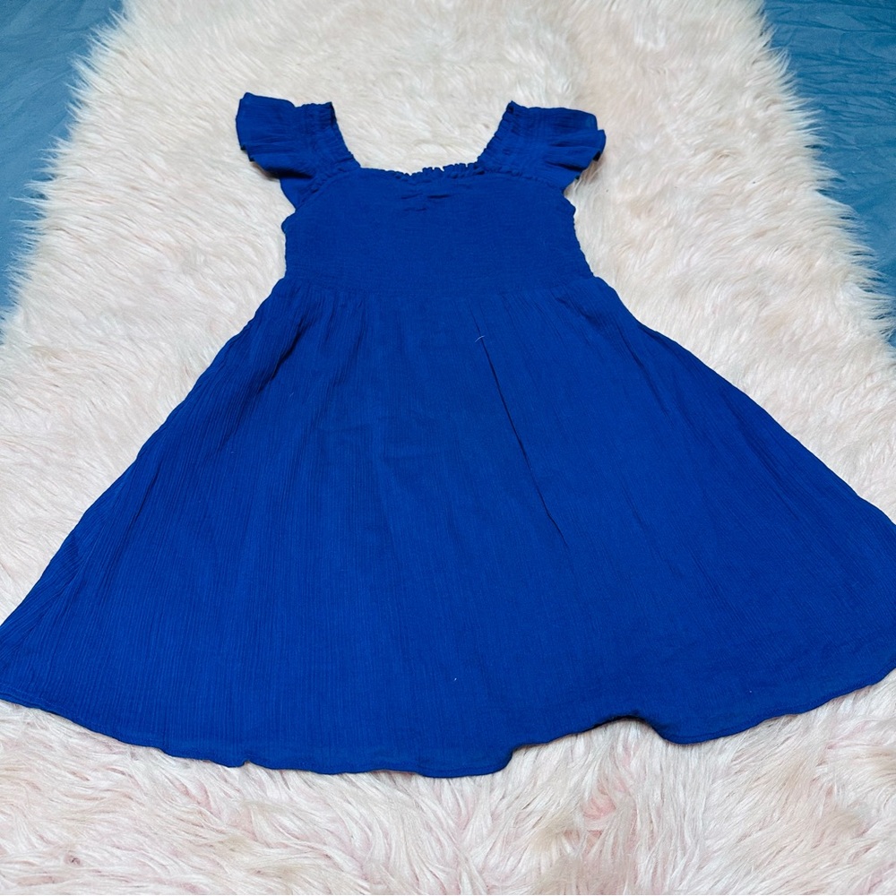 LoveShackFancy Royal Blue Kids Dress